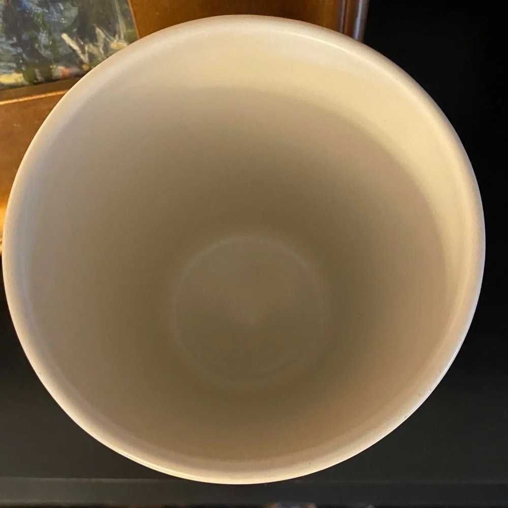 Matte Off White Stoneware Vase